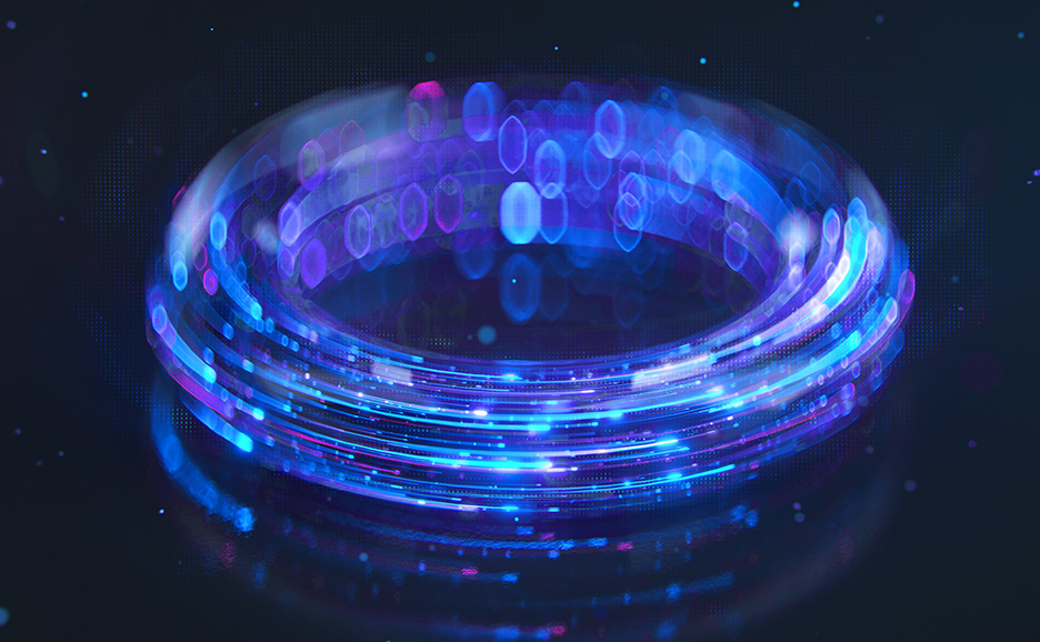 Image of an abstract light ring