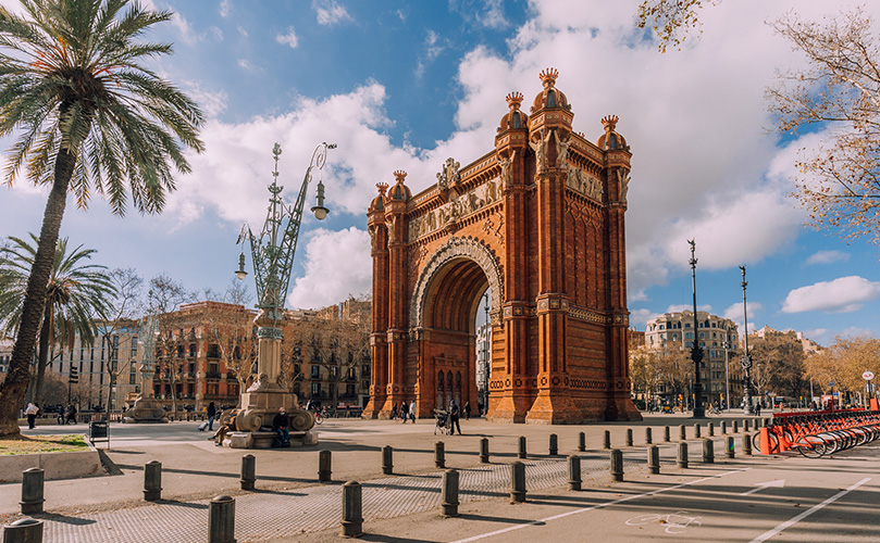 The Arc de Triomphe in Barcelona