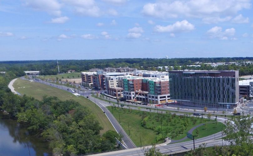  A view of Ohio on a sunny day surrounded by a green environment