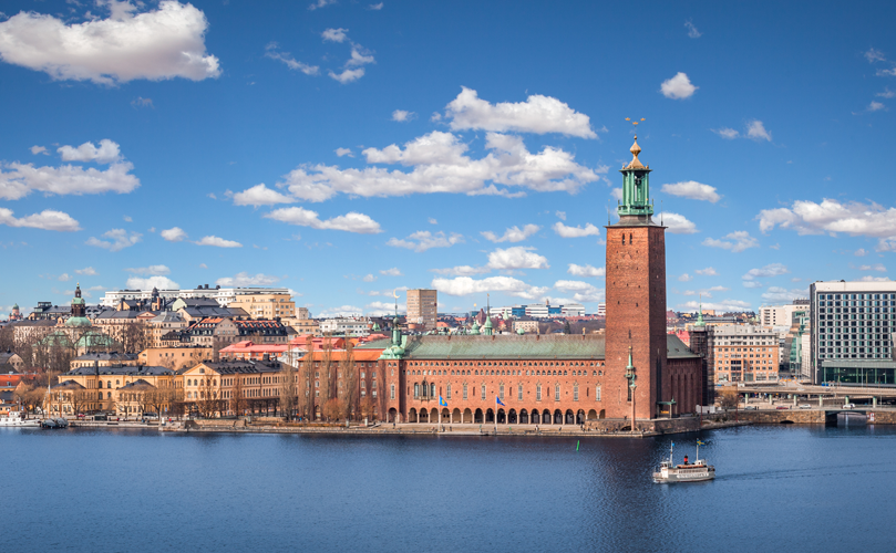  A view of Stockholm on a sunny day